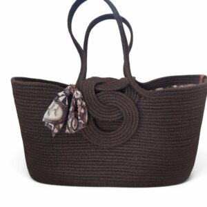 Sac à main en cordon tressé – Couleur marron Tunisie