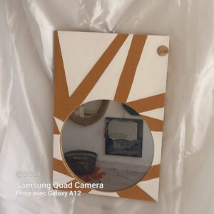 Miroir en mdf peint à la main Tunisie