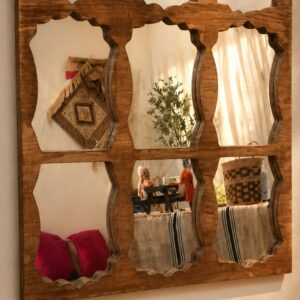 Miroir en bois peint à la main Tunisie