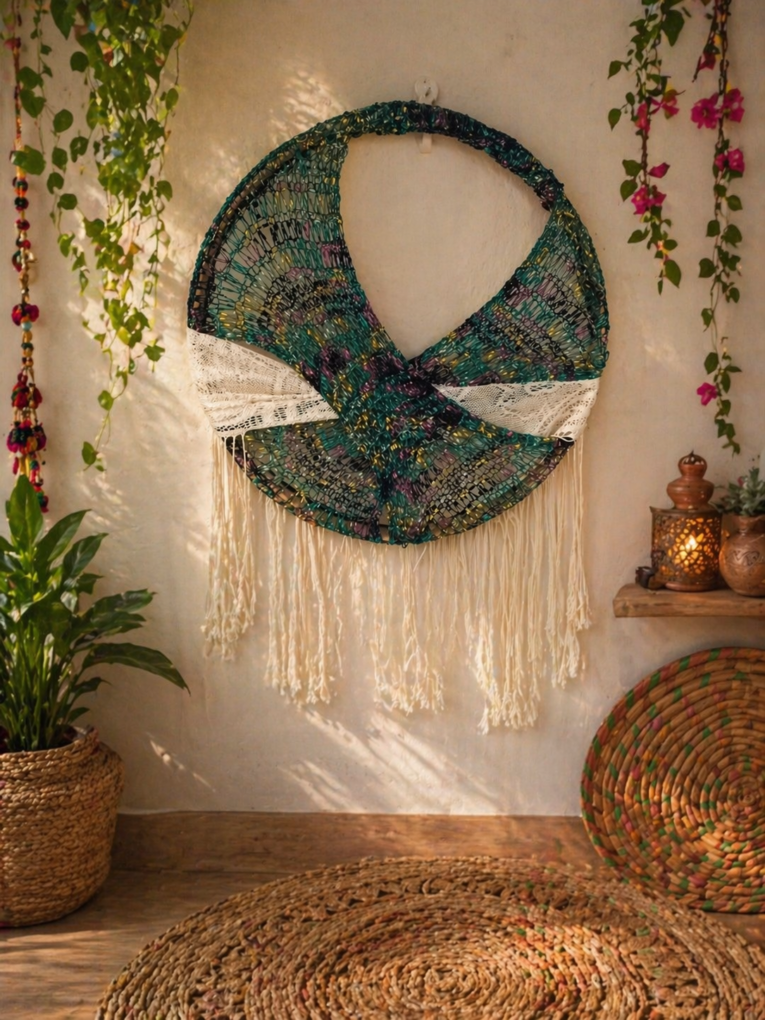 file_00000000a7c871f486d4b59ad80306a6 Pièce décorative artisanale , style bohème Tunisie